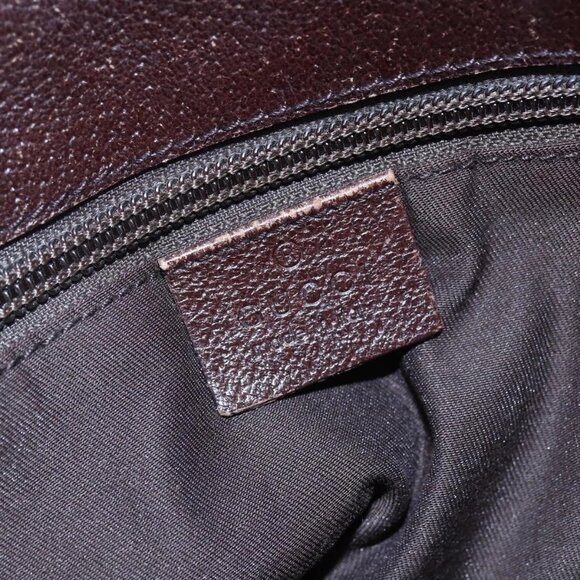 GUCCI GG Canvas Shoulder Bag Beige Silver 114273 Auth 146694 - Picture 13 of 16